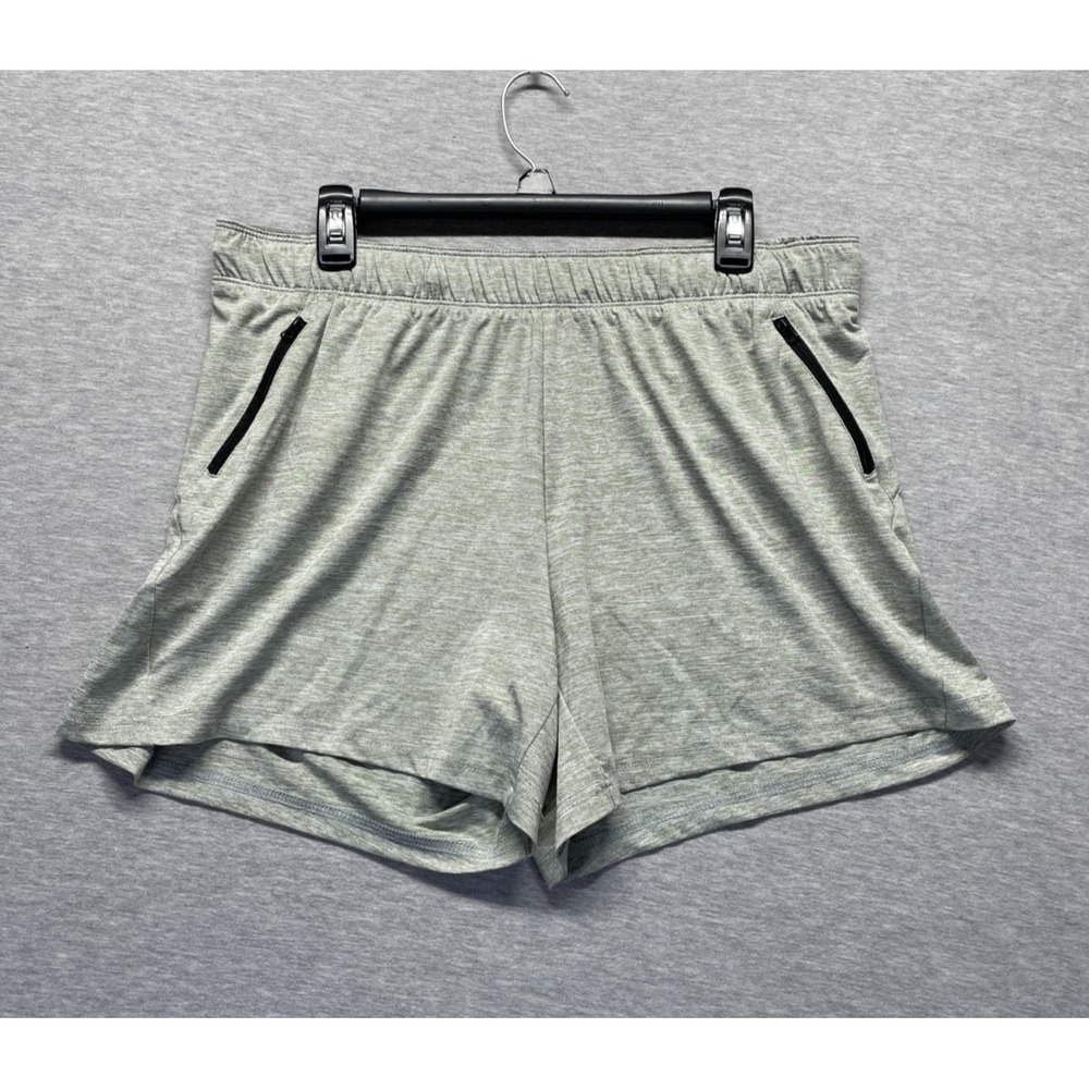 Liberty Pro Athletic Shorts Women XL Heather Gray Elastic Waist Running Training